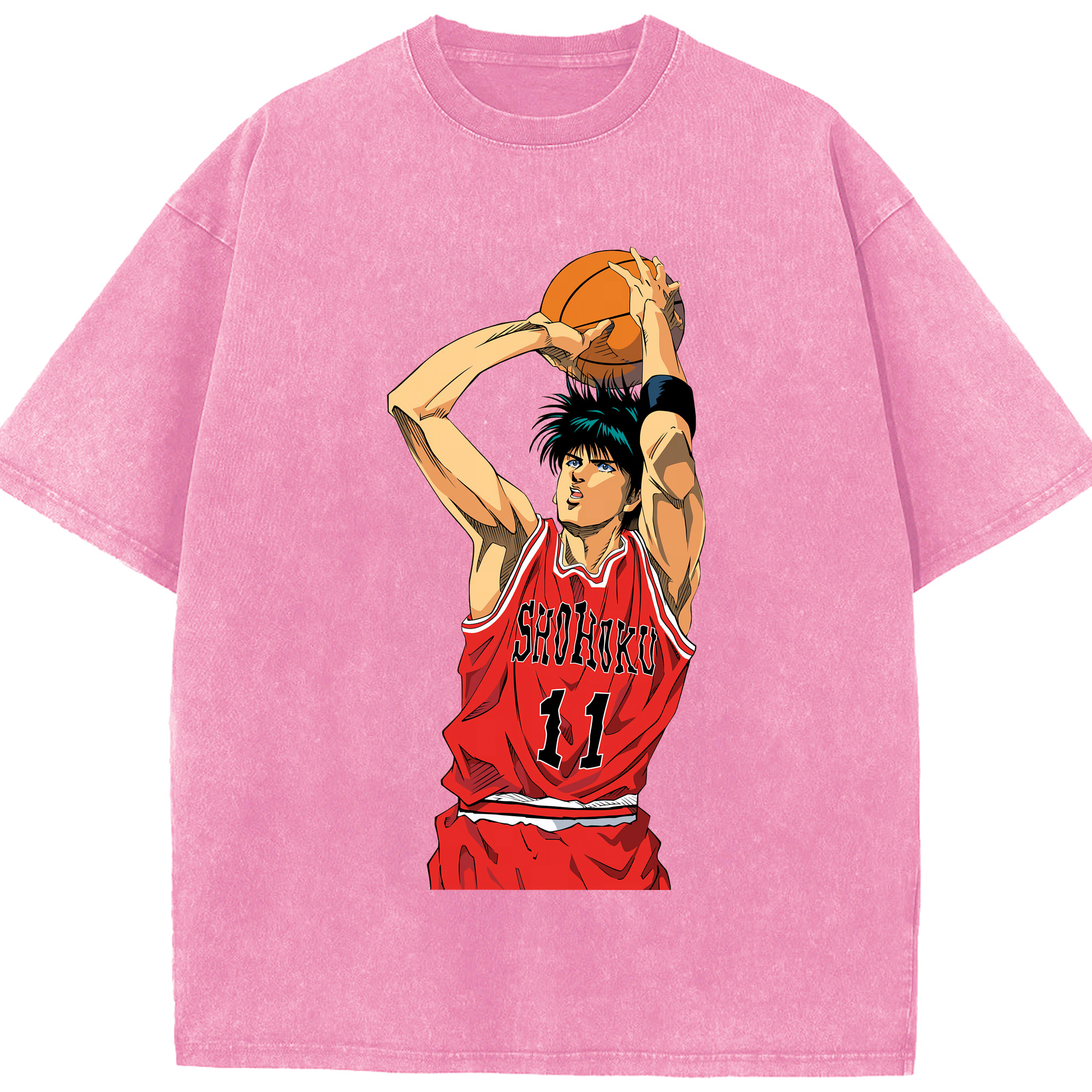 （画像用） SLAM DUNK／スラムダンク 綿100% ヴィンテージ風 半袖Tシャツ（フロントプリント）